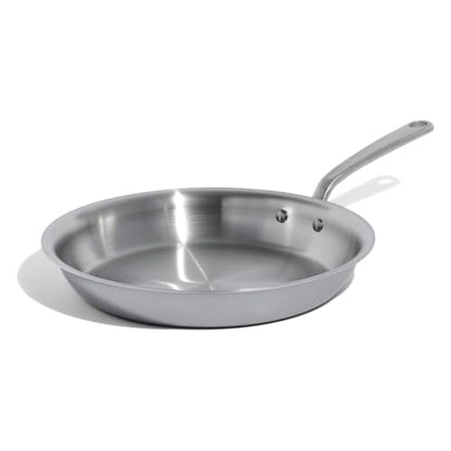 Made In Cookware - 12-Inch Stainless Steel Frying Pan - 5 Ply Stainless Clad - Professional Cookware - Crafted in Italy - Induction Compatible - size: 12"