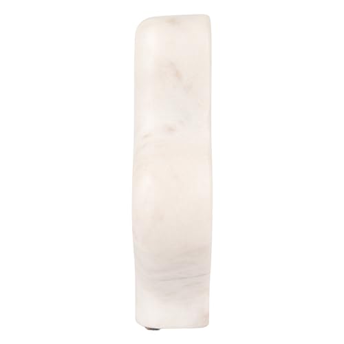 Decorative Abstract Marble Sculptures, Set of 2 Styles, White