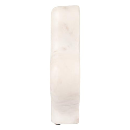 Decorative Abstract Marble Sculptures, Set of 2 Styles, White