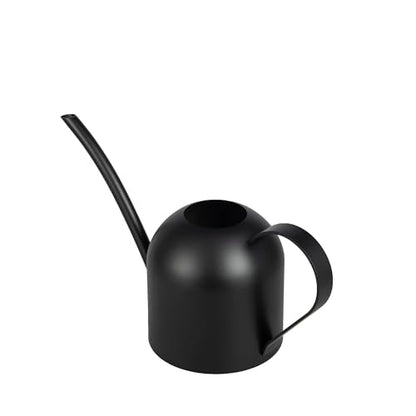 IMEEA Small Watering Can for Indoor Plants Stainless Steel Watering Can with Long Spout 15oz/450ml, (Black) - color: 15oz (Matte Black)