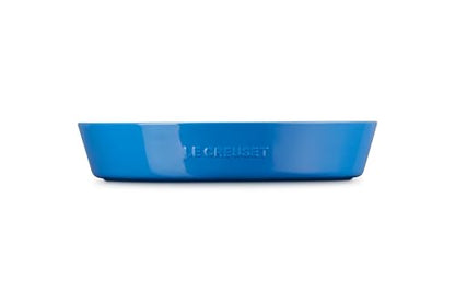 Le Creuset Stoneware Signature Oval Chip and Dip Platter, 13", Marseille - color: Marseille
