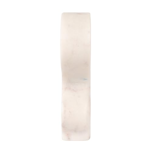 Decorative Abstract Marble Sculptures, Set of 2 Styles, White