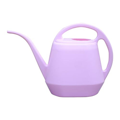 1 Gallon Watering Can Indoor Plants, 2026 Long Spout Large Capacity Modern Plastic Watering Can with Ergonomic Handle,Outdoor Watering Can for Flower Plants House Bonsai Garden Patio Office - color: Pink