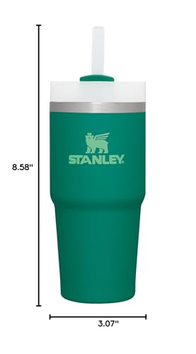 STANLEY Quencher H2.0 Flow State Tumbler, 14 oz, Alpine | Straw and 3-Position Lid | Cup Holder Compatible for Travel | Insulated Stainless Steel Cup | BPA-Free - color: Alpine, style: Classic