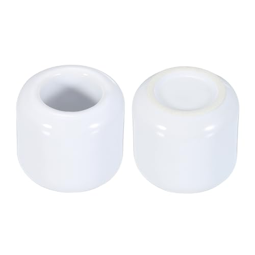 uxcell 2 Pcs Ceramic Chime Candle Holders, Small Ceramic Candle Holders for Birthday Parties Dinners Weddings Table Centerpiece Gatherings Anniversaries Occasions, White - color: White
