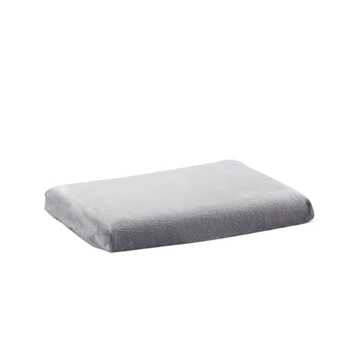 Rectangle Stool Cushion Small Bench Cushion Memory Foam Seat Cushion 14x10" | Rectangular Bench Cushion Anti Slip Stool Pad with Ties Detachable Chair Cushion Cover for Kitchen Dining Chairs Stools Grey - color: Grey, size: 10x14 Inch Rectangle