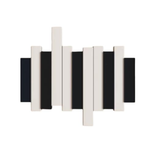 Wall-Mounted Coat Rack Rail Hook with Wood Pegs,Piano Coat Rack Wall Mount,for Small Spaces Entryway Hallway Bathroom(3 Hooks) - size: 3 Hooks
