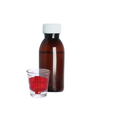 Kolder Mini Measure Multi-Purpose Shot Glass, Heavyweight Glass, Red, Set of 3, For Liquid And Dry Ingredients And Precise Recipe Prep - color: Red, size: Set of 3