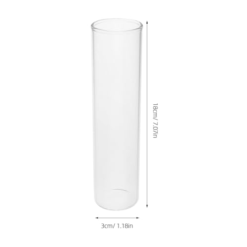 Test Tube Vase Propagation Station for Hydroponic Plants Clear Glass Flower Holders for Indoor Home Decor Modern Minimalist Small Plant Stand 7.08X1.18X1.18In