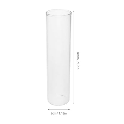 Test Tube Vase Propagation Station for Hydroponic Plants Clear Glass Flower Holders for Indoor Home Decor Modern Minimalist Small Plant Stand 7.08X1.18X1.18In