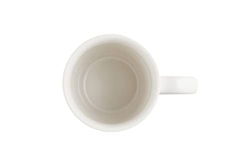 Le Creuset Stoneware Extra-Large Logo Coffee Mug, 20oz., White - color: White, size: 20 Ounces