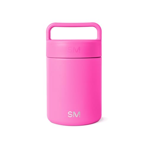 Simple Modern Insulated Food Jar with Handle | 12oz | Pink | Provision Stainless Steel Food Jar, Lunch Container | Leak Proof for Kids, Adults, Smoothie Bowl, Soup | Raspberry Vibes - color: -Raspberry Vibes, size: 12 Ounces