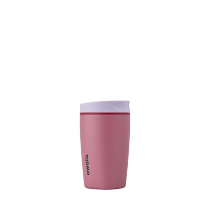 Owala SmoothSip Slider Insulated Stainless Steel Coffee Tumbler, Reusable Iced Coffee Cup, Hot Coffee Travel Mug, BPA Free 12 oz, Crochet Queen - color: Crochet Queen, size: 12 Ounces, style: No Handle