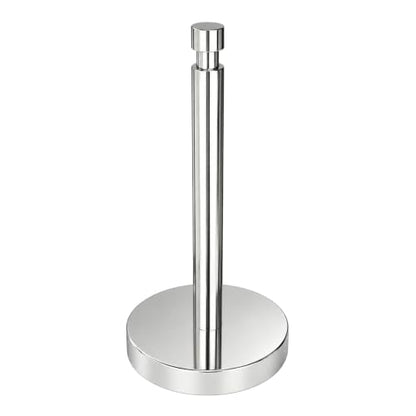 3.9lbs Heavy Duty Paper Towel Holder Countertop Weighted Base | Chrome,Stainles Steel,Modern Standing Countertop Dispenser for Kitchen,Easy One-Handed Tear - color: Chrome