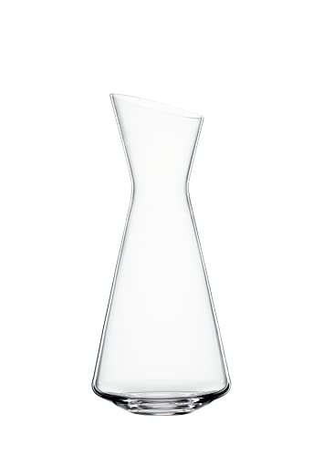 Spiegelau Style Crystal Wine Decanter, Elegant Carafe for Red and White Wine, Modern Glass Pitcher for Wedding Gifts, Housewarming, Hosting Essentials, Home Bar, 33 oz (1 L), Set of 1 - style: Decanter