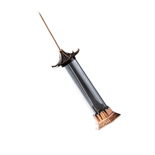 Multifunctional Safe Backflow Burners in Antique Styles Various Fragrances for Elegant Decor Multifunctional Backflow Burners for Various Fragrances Features Ancient Pavilions Enhances Ambiances - color: Bronze