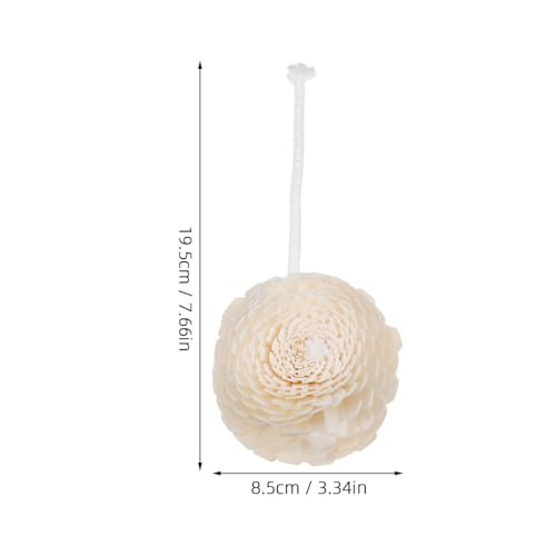 2Pcs Flower Essential Oil Diffuser with Bendable Cotton Rope for Home, Office and Car - Faux Flower Head Fragrance Diffuser Decorative Blossom for Home Office