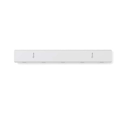 Umbra Flip Coat Rack, Wall Mounted 5-Hook Space Saving, White/Nickel | Real wood and steel build, retractable hooks fold flat, holds coats bags and scarves, easy install - color: White/Nickel, size: 5-Hook