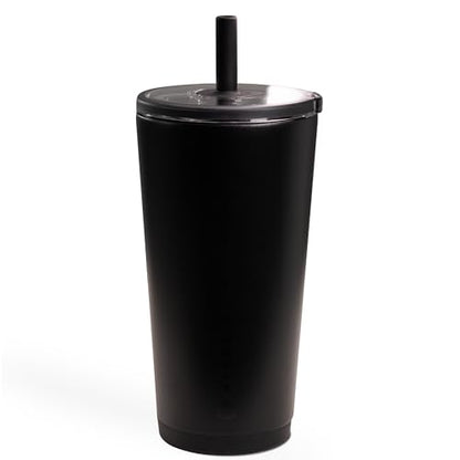 HydroJug Everyday Tumbler 20 oz, Ceramic-Lined Straw Cup, Black - color: Black, size: 20 Ounces