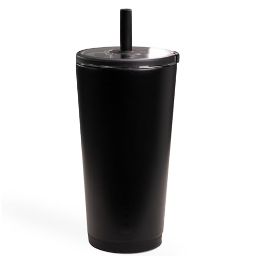 HydroJug Everyday Tumbler 20 oz, Ceramic-Lined Straw Cup, Black - color: Black, size: 20 Ounces
