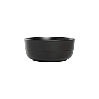 Double Line 6.25"/24 oz Cereal Bowl, Set of 6, Matte Black - color: Matte Black, size: Cereal Bowl