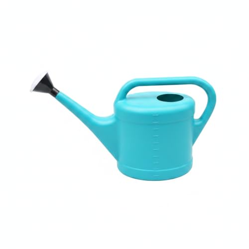 Long Spout Watering Can for Indoor Plants, Lightweight Blue PP Plastic with Narrow Tip for Precise Pouring - size: 16.54 x 3.94 x 13.39 in