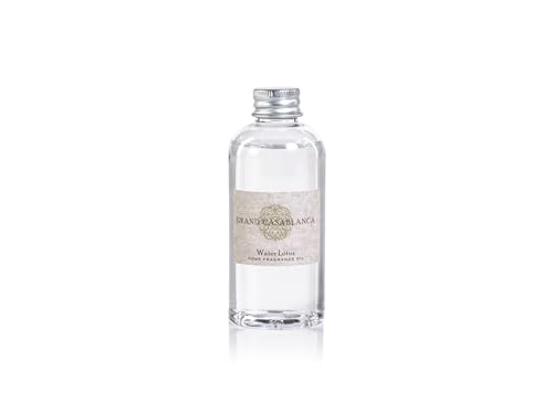 Zodax Casablanca Porcelain Diffuser Refills, 1.69 oz, 2-Pack - Water Lotus | Set of 2 diffuser refills, Clean aquatic floral and herbal fragrance, Home fragrance oil diffuser refills - size: 1.69 oz