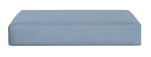 RSH Décor Foam Ottoman Cushion – 21" x 17" x 4" Sunbrella® Fabric, Water & Fade Resistant, Outdoor Patio Furniture Replacement Cushion, American Made (Canvas Air Blue) | Made in USA - color: Air Blue, size: 17"D x 21"W x 4"H
