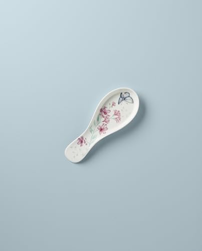 Lenox Butterfly Meadow Porcelain Spoon Rest, 10 Inch | dishwasher safe | floral design, gift for women, kitchen essentials, kitchen decor, spoon rest gift set - style: Spoon Rest