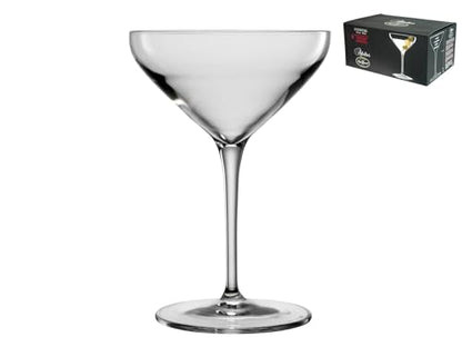 Luigi Bormioli Atelier 10 oz Cocktail Glasses (Set Of 6) : Ultra Clear Glass, Laser Cut Rim, Lead-Free, Elegant Drinking Glassware, Dishwasher Safe, Fine Quality