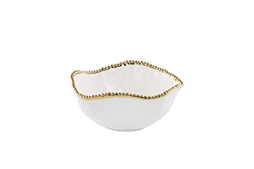 Pampa Bay Salerno Porcelain Salad Bowl (White) - color: White
