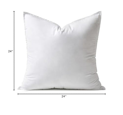 MIULEE 24x24 Inch Synthetic Down Alternative Euro Pillow Insert | Euro Decorative Throw Pillow 24 x 24 Inch Body Bed Sleeping Ultra Soft Fluffy Form for Sofa Couch Bed - size: 24x24Inch (pack of 1)