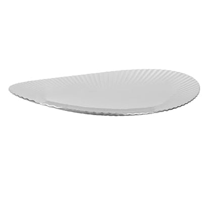 Dpofirs Stainless Steel Serving Platter, Decorative Metal Tray for Snack Fruit Dessert, Elegant Home Decor for Wedding Party
