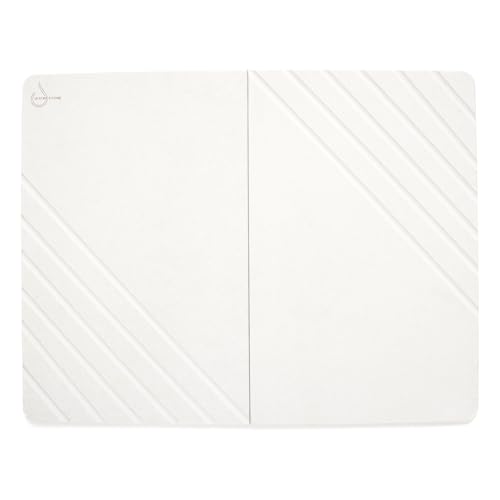 Water Stone Quick-Drying Bath Mat, Large Off-White (30.7”x23.6”), Eco-Friendly, Non-Slip, Super Absorbent Bathroom Rug, Fast Drying Floor Mat for Shower