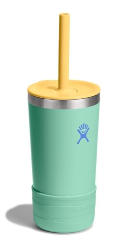 Hydro Flask Kids 12 Oz Tumbler with Lid and Straw for School - Insulated Stainless Steel in Mermaid Green - color: MERMAID GREEN