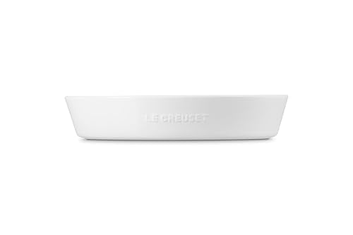 Le Creuset Stoneware Signature Oval Chip and Dip Platter, 13", White - color: White