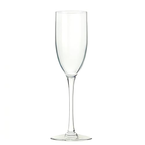 16 Pack Clear Acrylic Champagne Flutes Sparkling Wine Glasses | Unbreakable BPA-Free & Dishwasher Safe, Ideal for Weddings, Picnics & Pool Parties