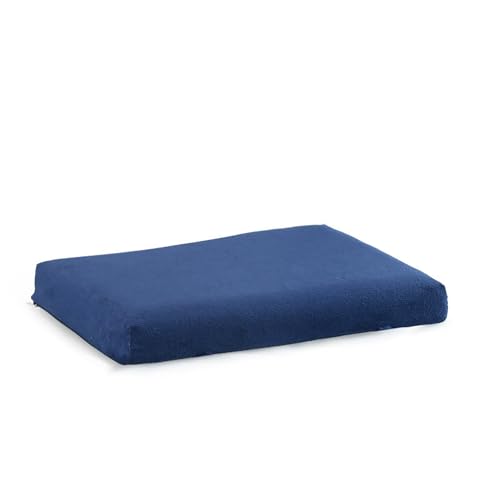 Rectangle Stool Cushion Small Bench Cushion Memory Foam Seat Cushion 14x10" | Rectangular Bench Cushion Anti Slip Stool Pad with Ties Detachable Chair Cushion Cover for Kitchen Dining Chairs Stools Blue - color: Blue, size: 10x14 Inch Rectangle