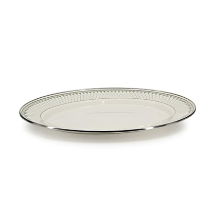 Golden Rabbit Enamelware Oval Platter, 12 x 16in, Olive Sevilla - color: Olive Sevilla