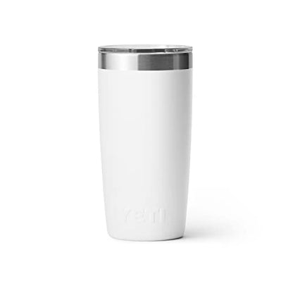 YETI Rambler 10 oz Tumbler, Stainless Steel, Vacuum Insulated with MagSlider Lid, White - color: White