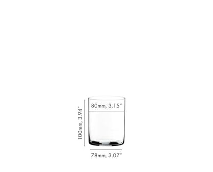 Riedel O Wine Tumbler Whisky H20 Glass, Set of 2 | Dishwasher safe - color: Clear, style: Whisky H2O