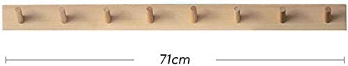 Coat Hooks for Wall Modern Sleek Wooden Peg Rail/Coat Rail with 3-8Coat Hooks for Jackets Dressing Gowns Scarves and Towels/Wall Mounted Coat Rack Stylish Wall-Mounted Coat Rack for Wall
