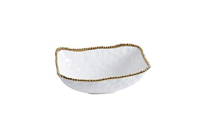 Pampa Bay Porcelain Deep Serving Bowl (Gold) - color: Gold