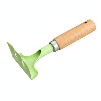 3-Piece Mini Garden Tool Set with Beech Wood Handles and Iron Heads for Indoor Plants, Succulents, and Small Pots - size: 11.02 x 3.15 x 1.18 in