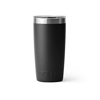 YETI Rambler 10 oz Tumbler, Stainless Steel, Vacuum Insulated with MagSlider Lid, Black - color: Black