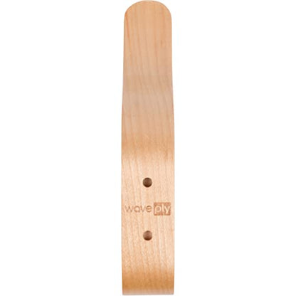 Plywood Wall Hooks Set of 4 Wood Coat Rack Hanging Clothes Hats Robes Towels (Birch) - color: Maple