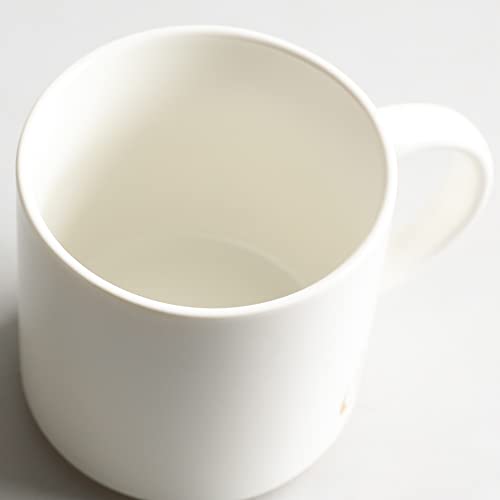 COLLECTIVE HOME Ceramic Coffee Mug, 15 oz Monogram Cup with Gift Box(f) | Dishwasher Safe, Engraved Gold Letter , Personalized Housewarming Birthday Present, Christmas Thanksgiving Mothers Day Gifts - color: gold-f