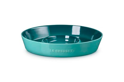 Le Creuset Stoneware Signature Oval Chip and Dip Platter, 13", Riviera - color: Riviera