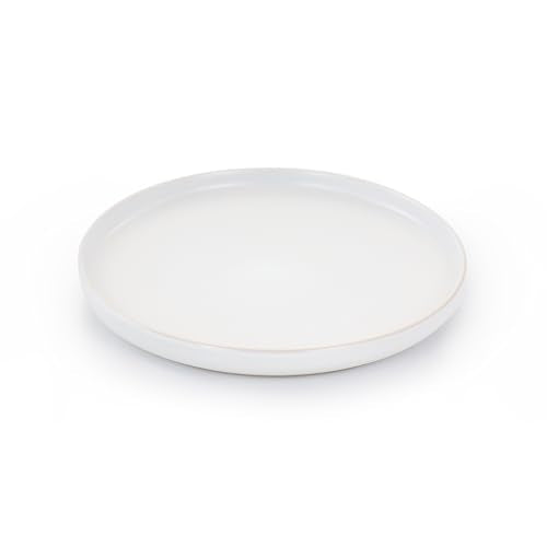 Elama Luxmatte Modern and Contemporary Stoneware Dinnerware Set in Matte, Service for 4 (16, White) - color: White