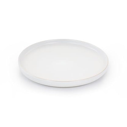 Elama Luxmatte Modern and Contemporary Stoneware Dinnerware Set in Matte, Service for 4 (16, White) - color: White